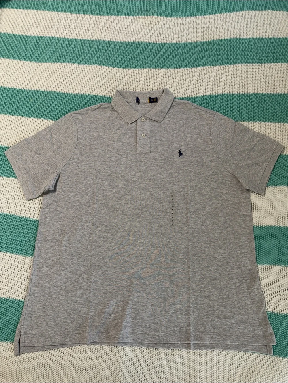 Ralph Lauren Gray Polo with Navy Pony